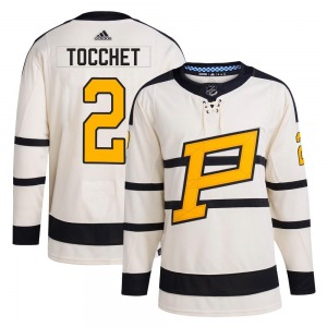 Rick Tocchet Pittsburgh Penguins Adidas Authentic 2023 Winter Classic Jersey (Cream)