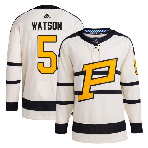 Bryan Watson Pittsburgh Penguins Adidas Authentic 2023 Winter Classic Jersey (Cream)