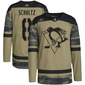 Dave Schultz Pittsburgh Penguins Adidas Authentic Military Appreciation Practice Jersey (Camo)