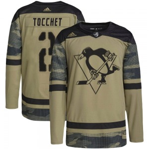 Rick Tocchet Pittsburgh Penguins Adidas Authentic Military Appreciation Practice Jersey (Camo)