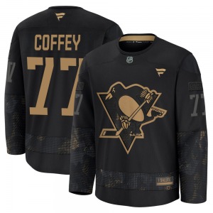 Paul Coffey Pittsburgh Penguins Fanatics Premium 2024 Military Appreciation Practice Jersey (Black)