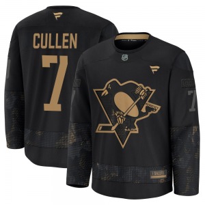Matt Cullen Pittsburgh Penguins Fanatics Premium 2024 Military Appreciation Practice Jersey (Black)