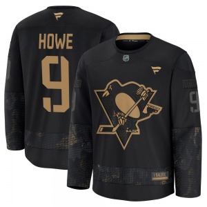 Tanner Howe Pittsburgh Penguins Fanatics Youth Premium 2024 Military Appreciation Practice Jersey (Black)