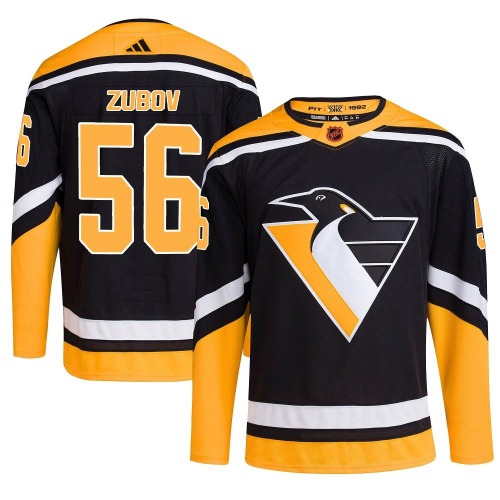 Sergei Zubov Pittsburgh Penguins Adidas Authentic Reverse Retro 2.0 Jersey (Black)