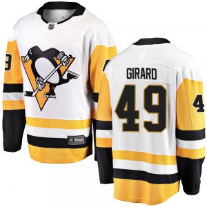 Samuel Girard Pittsburgh Penguins Fanatics Branded Breakaway Away Jersey (White)