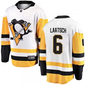 Daniel Laatsch Pittsburgh Penguins Fanatics Branded Breakaway Away Jersey (White)