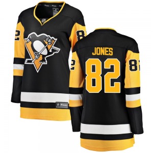 Caleb Jones Pittsburgh Penguins Fanatics Branded Women's Breakaway Home Jersey (Black)