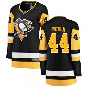Chase Pietila Pittsburgh Penguins Fanatics Branded Women's Breakaway Home Jersey (Black)