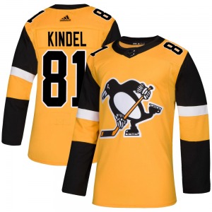 Ben Kindel Pittsburgh Penguins Adidas Authentic Alternate Jersey (Gold)