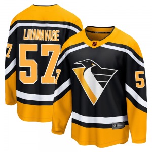 Jake Livanavage Pittsburgh Penguins Fanatics Branded Youth Breakaway Special Edition 2.0 Jersey (Black)