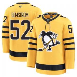 Emil Bemstrom Pittsburgh Penguins Fanatics Youth Premium Alternate 2025 Jersey (Gold)