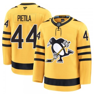 Chase Pietila Pittsburgh Penguins Fanatics Youth Premium Alternate 2025 Jersey (Gold)