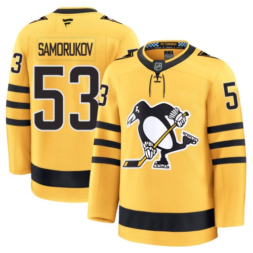 Dmitri Samorukov Pittsburgh Penguins Fanatics Youth Premium Alternate 2025 Jersey (Gold)