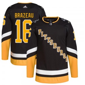 Justin Brazeau Pittsburgh Penguins Adidas Authentic 2021/22 Alternate Primegreen Pro Player Jersey (Black)