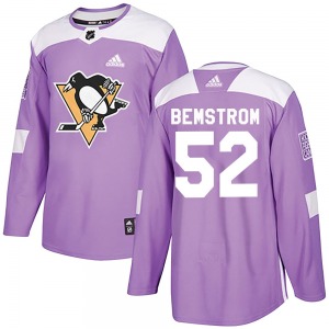 Emil Bemstrom Pittsburgh Penguins Adidas Youth Authentic Fights Cancer Practice Jersey (Purple)