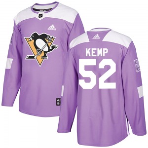 Philip Kemp Pittsburgh Penguins Adidas Youth Authentic Fights Cancer Practice Jersey (Purple)