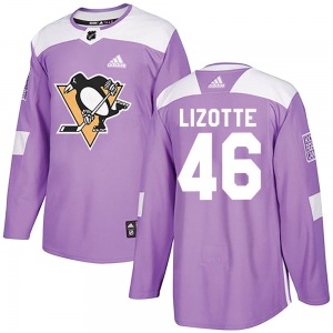 Blake Lizotte Pittsburgh Penguins Adidas Youth Authentic Fights Cancer Practice Jersey (Purple)