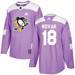 Tommy Novak Pittsburgh Penguins Adidas Youth Authentic Fights Cancer Practice Jersey (Purple)