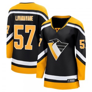 Jake Livanavage Pittsburgh Penguins Fanatics Branded Women's Breakaway Special Edition 2.0 Jersey (Black)