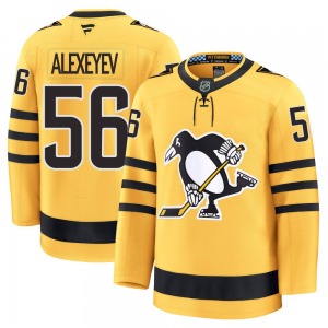 Alexander Alexeyev Pittsburgh Penguins Fanatics Premium Alternate 2025 Jersey (Gold)