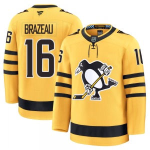 Justin Brazeau Pittsburgh Penguins Fanatics Premium Alternate 2025 Jersey (Gold)