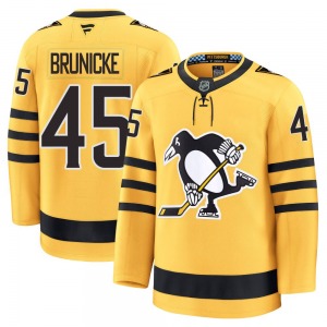Harrison Brunicke Pittsburgh Penguins Fanatics Premium Alternate 2025 Jersey (Gold)