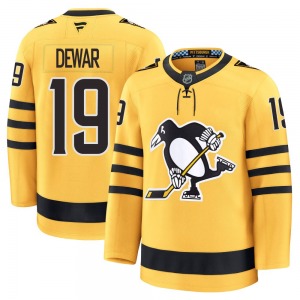 Connor Dewar Pittsburgh Penguins Fanatics Premium Alternate 2025 Jersey (Gold)
