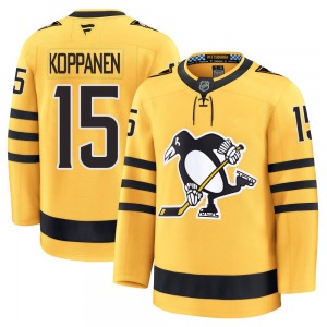 Joona Koppanen Pittsburgh Penguins Fanatics Premium Alternate 2025 Jersey (Gold)