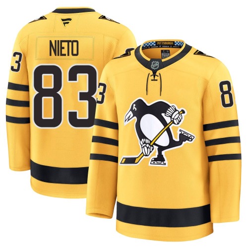 Matt Nieto Pittsburgh Penguins Fanatics Premium Alternate 2025 Jersey (Gold)
