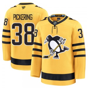 Owen Pickering Pittsburgh Penguins Fanatics Premium Alternate 2025 Jersey (Gold)