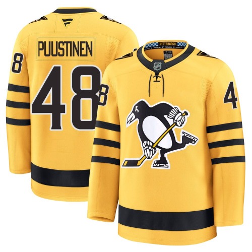 Valtteri Puustinen Pittsburgh Penguins Fanatics Premium Alternate 2025 Jersey (Gold)