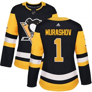Sergei Murashov Pittsburgh Penguins Adidas Women's Authentic Home Jersey (Black)