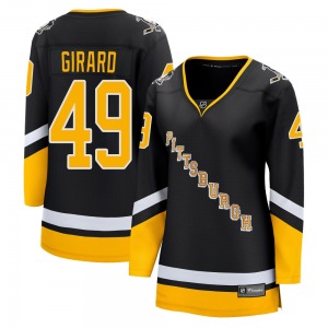 Samuel Girard Pittsburgh Penguins Fanatics Branded Women's Premier 2021/22 Alternate Breakaway Player Jersey (Black)