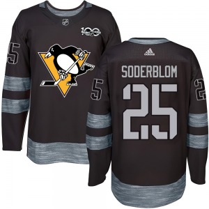 Elmer Soderblom Pittsburgh Penguins Youth Authentic 1917-2017 100th Anniversary Jersey (Black)