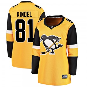 Ben Kindel Pittsburgh Penguins Fanatics Branded Women's Breakaway Alternate Jersey (Gold)